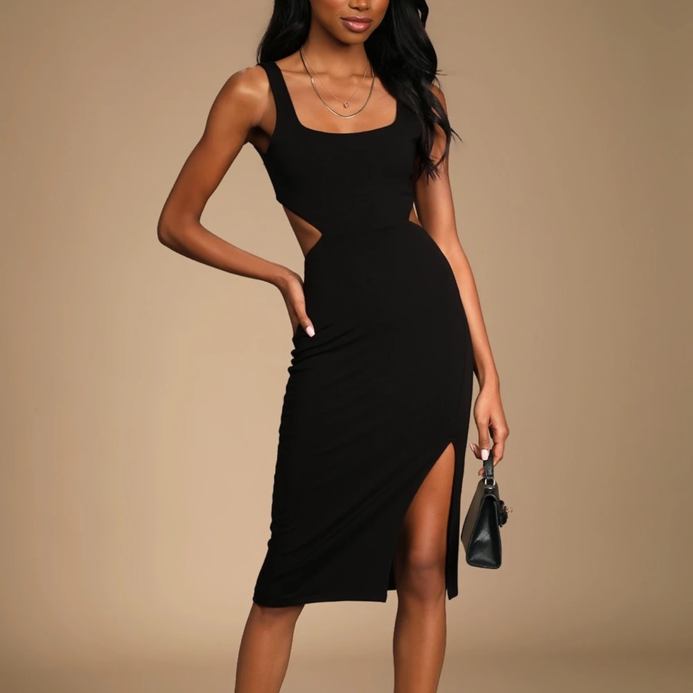Black Cut-Out Dress